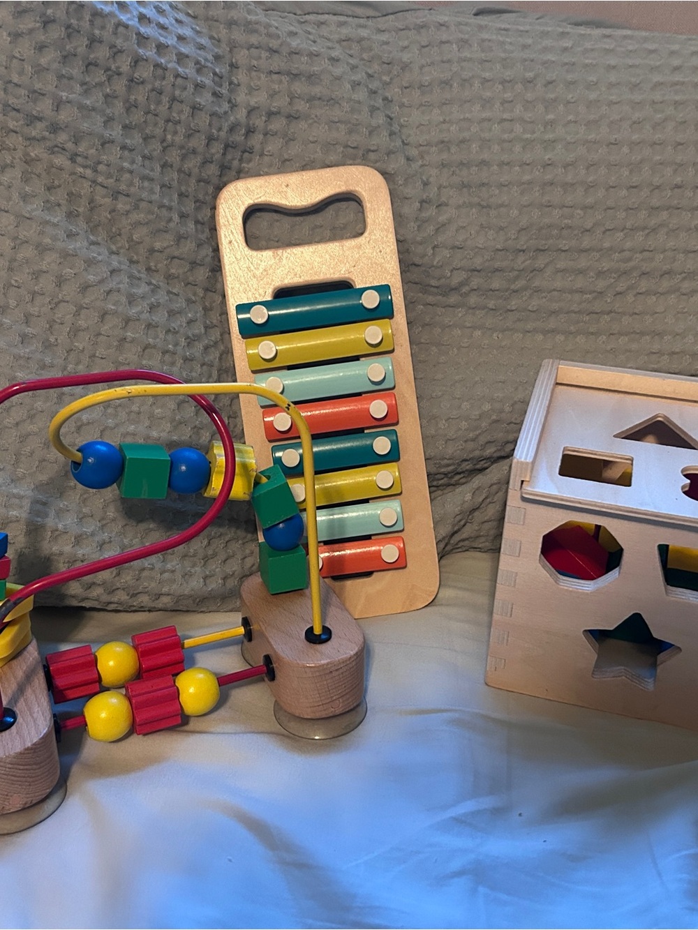 Melissa and doug Wooden Multi-Activity Bead Maze & Xylophone Toy Set lot